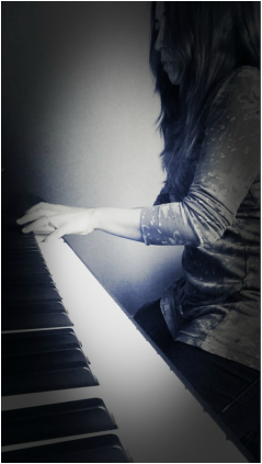 Ruth Pheasant Playing the Piano