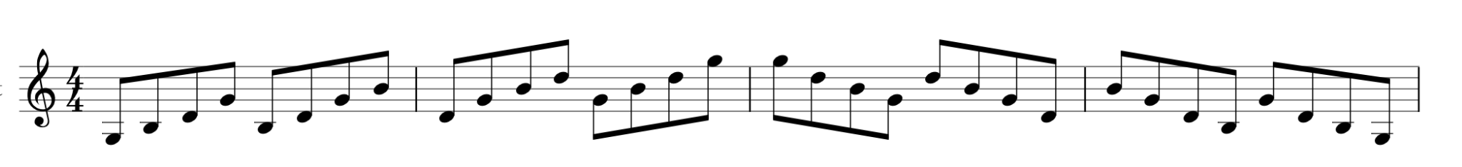 G major broken chord